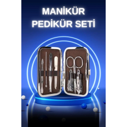 Mey İthalat® Manikür Pedikür Seti 7 Parça Tırnak Mantarı Tırnak Batığı Temizleme Taşınabilir