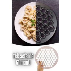 Mey İthalat® Mantı Kalıbı Tek Seferde 61 Mantı Lallula Design 720866