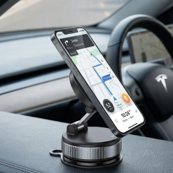 Mey İthalat® Manyetik Araç Telefon Tutucu 360° Döner Katlanabilir Telefon Standı