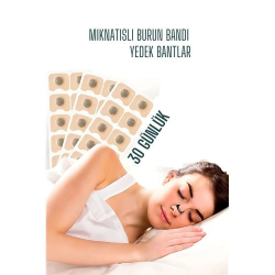 Mey İthalat® Manyetik Burun Bandı - 30 GÜNLÜK YEDEK Sporcu Burun Bandı - Horlama Önleyici Azaltıcı 722151