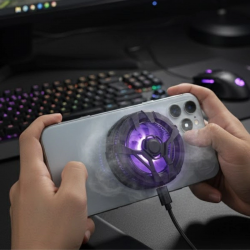 Mey İthalat®  Manyetik Telefon ve Tablet Soğutucu – Güçlü Sessiz Fanlı, Hızlı Isı Dağıtıcı Mobil Cihaz Soğutma Aparatı S25 Radiator