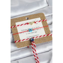 Mey İthalat® Marteniçka Bileklik 3'lü Kalp ve Nazarlı Model