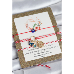 Mey İthalat® Marteniçka Bileklik 3'lü Kelebek ve Yonca Model