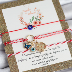 Mey İthalat® Marteniçka Bileklik 3'lü Kelebek ve Yonca Model