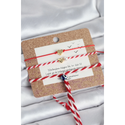 Mey İthalat® Marteniçka Bileklik 3'lü Minimal Kalp Model