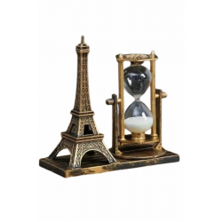 Mey İthalat® Masa Biblosu Dekoratif Süs Kum Saati Eyfel Kulesi Hediyelik Kum Saati