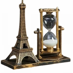 Mey İthalat® Masa Biblosu Dekoratif Süs Kum Saati Eyfel Kulesi Hediyelik Kum Saati