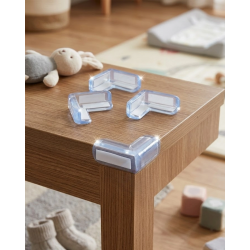 Mey İthalat® Masa Köşe Koruyucu 4 Lü Set Bebek Çocuk Güvenlik Köşe Aparatı
