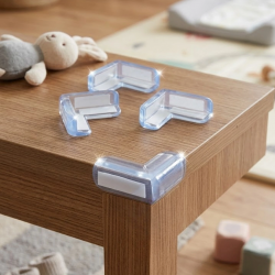 Mey İthalat® Masa Köşe Koruyucu 4 Lü Set Bebek Çocuk Güvenlik Köşe Aparatı