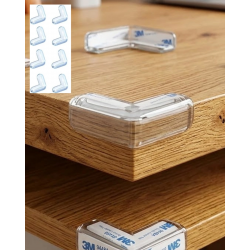 Mey İthalat® Masa Köşe Koruyucu 8 Li Set Bebek Çocuk Güvenlik Köşe Koruma Aparatı