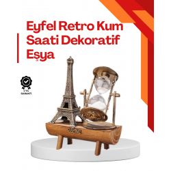 Mey İthalat® Masa Üstü Ahşap Kum Saati – Dekoratif, Dayanıklı ve Şık