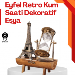 Mey İthalat® Masa Üstü Ahşap Kum Saati – Dekoratif, Dayanıklı ve Şık