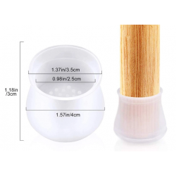 Mey İthalat® Masa ve Sandalye Ayak Koruyucu Silikon 12 Adet