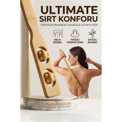 Mey İthalat® Masajlı Sırt Kaşıma Aparatı - Bambu Sırt Kaşıyıcı 715601