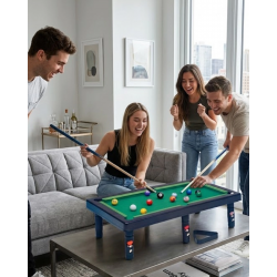 Mey İthalat® Masaüstü Bilardo Seti 5 Yaş Üzeri Çocuklar İçin Eğitici Oyuncak