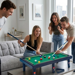 Mey İthalat® Masaüstü Bilardo Seti 5 Yaş Üzeri Çocuklar İçin Eğitici Oyuncak