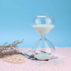 Mey İthalat® Masaüstü Cam Kum Saati – Estetik Tasarım, Dekoratif Zaman Ölçüm Aleti