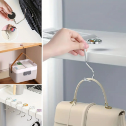 Mey İthalat®  Masaya Takılabilen Çanta Askısı Çanta Tipi Pratik Metal Çanta Kanca