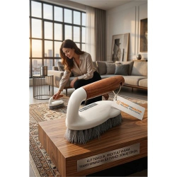 Mey İthalat® Masif Ahşap Saplı Bristol Kıllı Profesyonel Halı ve Genel Temizlik Fırçası 722950