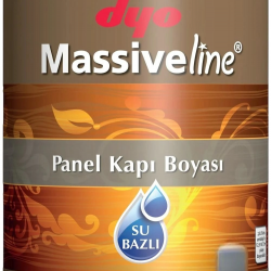 Mey İthalat® Massiveline Su Bazlı Panel Kapı Boyası Beyaz 0,75 Litre