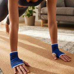 Mey İthalat® Mavi Bilek Koruyucu Spor Destekliği Çift El İçin Evrensel Boy