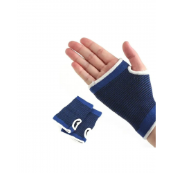 Mey İthalat® Mavi Bilek Koruyucu Spor Destekliği Çift El İçin Evrensel Boy