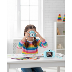 Mey İthalat® Mavi HD Taşınabilir Mini Kamera Video Kayıt ve Fotoğraf Çekim Özellikli