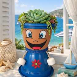 Mey İthalat® MAVİŞKO VİLLA DEKORATİF SAKSI 1,7 Litre