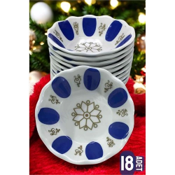 Mey İthalat® Melamin Çay Tabağı 18 Adet Geleneksel Türk Çay Bardağı Altlığı 721012