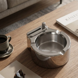 Mey İthalat® Metal Küllük Çakmaklı Masa Üstü Şık Tasarım