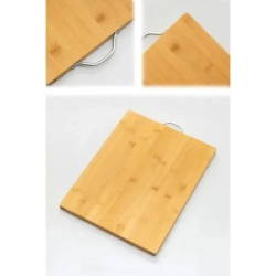 Mey İthalat® Metal Saplı Bambu Kesim Panosu