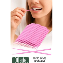 Mey İthalat® Micro Swab - Diş Bakım Çubuğu - 100 Adet 722086