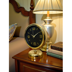 Mey İthalat® Midnight Gold 25 x 20 Cm Metal Masa Saati