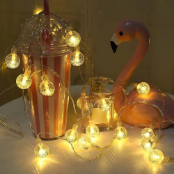 Mey İthalat® Mini Boncuk Detaylı 3.5 Metre USB LED Işık – 20 LED’li Dekoratif Ortam Aydınlatması