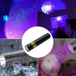 Mey İthalat®  Mini Cep Boy USB İle Şarj Olan Oje Kurutucu Sahte Para Kontol LED UV Mor Işık El Feneri