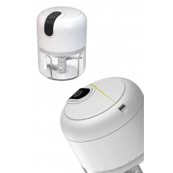 Mey İthalat® Mini Doğrayıcı Rondo Taşınabilir Mini El Blender Paslanmaz Çelik