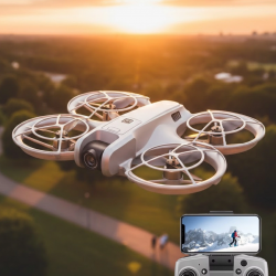 Mey İthalat® Mini Drone Kameralı Headless Mod LED Işıklı Akıllı Uçuş Sistemi