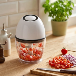 Mey İthalat® Mini Elektrikli Doğrayıcı 450 ML Şarjlı Sebze Doğrama Makinesi