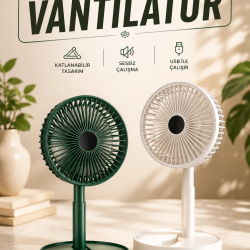 Mey İthalat® Mini Fan Soğutucu Telefon Tutucu Vantilatör
