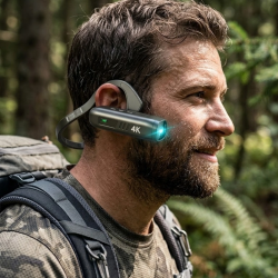 Mey İthalat® Mini Giyilebilir Vlog Kamera WiFi Uygulama Kontrol 4K Video Kayıt