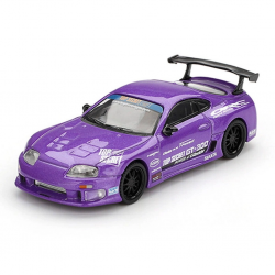 Mey İthalat® Mini GT 1/64 Toyota Supra (A80) Top Secret GT-300 Top Secret Purple Blister Paket