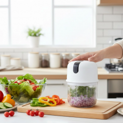 Mey İthalat® Mini Mutfak Robotu Sarımsak ve Sebze Doğrayıcı