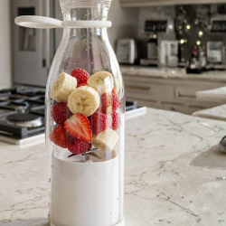 Mey İthalat® Mini Smoothie Blender USB Şarjlı 380 ml Taşınabilir ve Hafif Tasarım