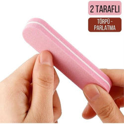 Mey İthalat® Mini Tırnak Törpü ve Parlatma Blok Sünger 2 Yüzey 717827
