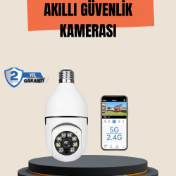 Mey İthalat® Mobil Uygulama Kontrollü Akıllı Güvenlik Kamerası