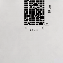 Mey İthalat® Modern Geometrik Desenli Ahşap Duvar Tablosu - 25x35 cm Dekoratif Pano