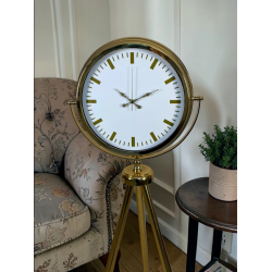 Mey İthalat® Modern Gold Tripod Ayaklı Saat