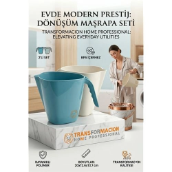 Mey İthalat® Modern Maşrapa Seti | 2'li Kırılmaz Banyo Su Tası, Ergonomik Tasarım 723090