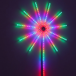 Mey İthalat® Modüler RGB LED Duvar Işığı Havai Fişek Efektli Uzaktan Kumandalı