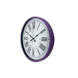 Mey İthalat® Mor Roma Rakamlı 36 Cm Duvar Saati